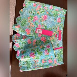 Disney x Lily Pulitzer Shorts NWT with tumbler cup